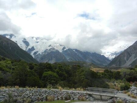 Mount Cook in the clouds (the footstool)